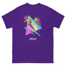 Camiseta Retro Esquiador Perú Esquí Diversión - Negro - Ver 3
