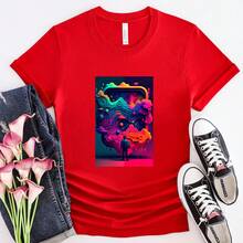 Camiseta de Juego Neon Nights - Diseño Generado por IA - Regalo Único para Gamers - Negro - Ver 4