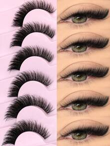 New Cat Eye False Eyelashes, Natural & Lengthening Transparent Band, Flared Ends, Elongate Eye Shape, Faux Mink Eyelashes, Makeup Use (XF01) Strip Eyelashes, Eyelashes, False Eyelashes, Fake Eyelashes - Cat Eye Lashes - View 1