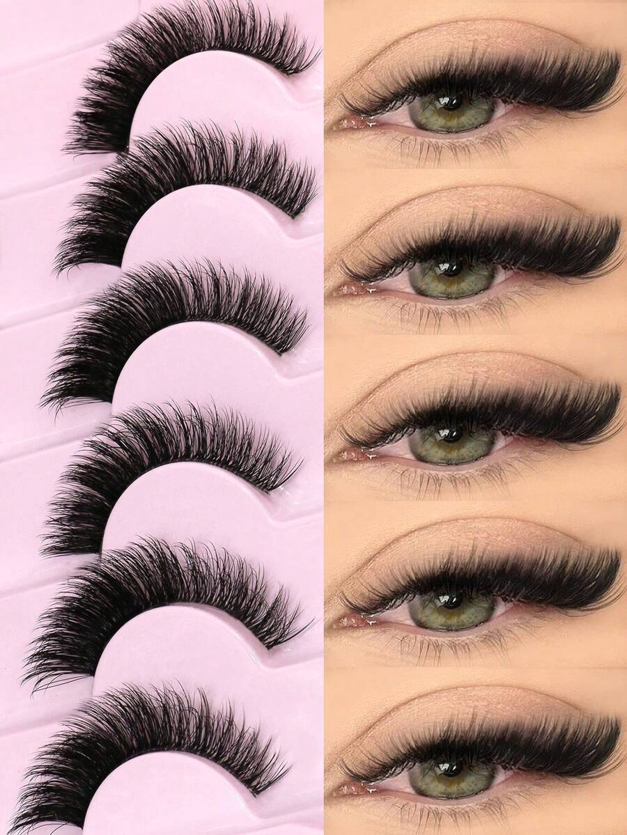 New Cat Eye False Eyelashes, Natural & Lengthening Transparent Band, Flared Ends, Elongate Eye Shape, Faux Mink Eyelashes, Makeup Use (XF01) Strip Eyelashes, Eyelashes, False Eyelashes, Fake Eyelashes - Cat Eye Lashes - View 1