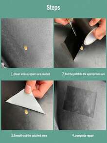 1卷重型黑色强力胶带，柔韧性好，不留残胶，全天候适用，可手撕 - 散装，适用于维修、工业和专业用途 - 黑色 - 查看 5