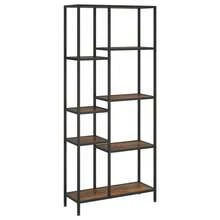 vidaXL Tavolino da lettura 80x30x180 cm Acciaio e legno d'ingegneria - Castano - Visualizzare 2