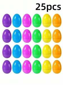 50个可填充复活节彩蛋，混合颜色复活节彩蛋，复活节派对礼物，复活节惊喜彩蛋，复活节装饰品，复活节DIY手工彩蛋，复活节彩蛋，复活节礼盒，复活节糖果盒，复活节零食填充物，复活节寻蛋游戏，复活节派对用品，复活节餐桌装饰，复活节房间装饰，复活节家居装饰，派对礼物 - 彩色 - 查看 15