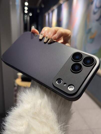 Minimalist AG Matte Glass Lens Protection Compatible With IPhone 17 Pro Max 17 Pro 16 15 14 13 12 Pro Max 11 Drop-Resistant Shockproof Cover