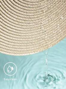 4/6 件装 15 英寸象牙白圆形编织 PP 餐垫，多种颜色可选，可水洗，防滑耐热，可用作桌垫、杯垫、花瓶垫，适用于婚礼、节日派对、餐厅、厨房、农舍风格、圣诞节和新年派对 - 象牙白色 - 查看 5