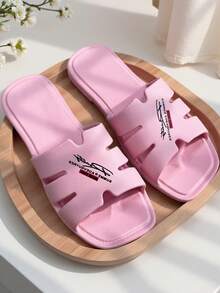 EVA材质夏季拖鞋，轻便速干，适合居家、旅行、薄底浴室穿着 - 粉色 - 查看 5