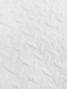 Men's Outdoor Casual Fashion Textured Minimalist Versatile Solid Color Short Sleeve T-Shirt - White - View 6