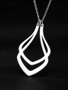 Customized 18K Gold Plated Stainless Steel Pendant Necklace, Personalized Engraving, Initial Customization, Ideal Gift For Wife, Mother, Nurse - Christmas, Birthday, Daily Wear - Multicolor - View 6