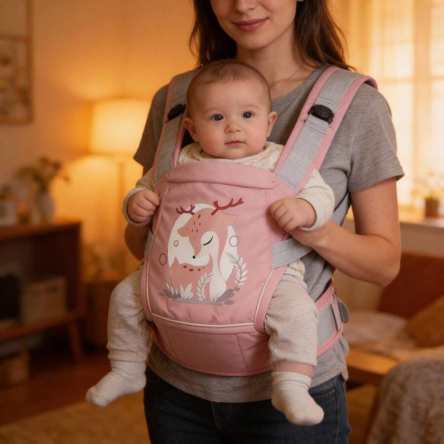 Arnés Ajustable para Bebé con Diseño Infantil - Rosado Sandía - Ver 1