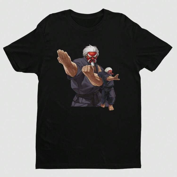 Camiseta unisex premium Mr. Karate, el rey de los luchadores XIII |   Juego de Arcade - Blanco - Añade 8