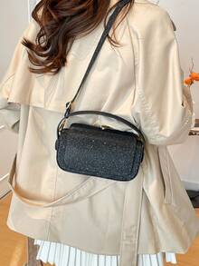 时尚奢华女士方盒包，新款时尚简约单肩斜挎包，优雅派对小方包 - 彩色 - 查看 10