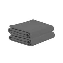 2-Pack Microfiber Flat Sheets For Single, Double, And King Beds - Grey King Size - View 5