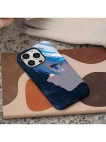 [Shipped from Mexico]Entrega Local Entrega Local Una Funda para Teléfono con una Chica Anime Llorando, Compatible con los Modelos de  16, 15, 14, 13, 12, 11 Plus, Pro y Max. Estas son fundas protectoras magnéticas 2 en 1 de alta resistencia y estilo que son excelentes regalos. - Blanco - Ver 4
