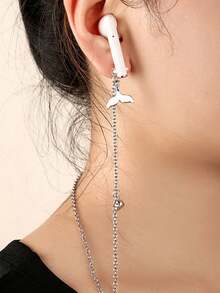 Bluetooth Earphone Anti-Lost Earphone Chain Wireless Apple Earphone Anti-Drop Lanyard Minimalist Eyeglasses Chain - White - View 4