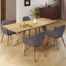 Lifezeal Dining Chairs Set Of 2 Upholstered Accent Chairs With Comfy Padded Backrest Beige/Black/Gray - 灰色 - 查看 4
