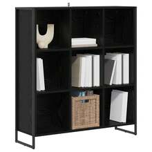 vidaXL Bibliothèque Chêne noir 99,5 x 30 x 108,5 cm Bois d'ingénierie - Noir - Voir 3