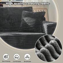 Modern Sofas For Living Room: 104" Modular Boneless Cloud Couch | L-Shape Sectional W/ Chaise Lounge, Deep Seat & Easy Setup | Bedroom Friendly - 深灰色 - 查看 6