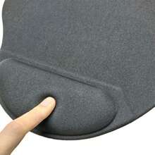 Silicone Wrist Rest Pad Mouse Pad, Office Home Laptop Computer Ergonomic 3D Soft Memory Foam Desk Mat