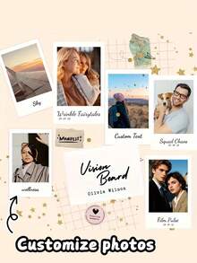 1-50pcs Customized Photo Printer, Mini Photo Print, Commemorative Gift, Photo Printing, Dorm Decor, Image Printing, Personalized Couple Photo, DIY Customized Birthday Christmas Gift, Anniversary Gift, Jewelry Decor Gift, Fashion Decor, Personalized Customization, Valentine's Day Gift - Multicolor - View 7