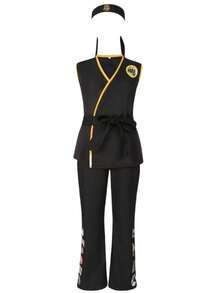 Longwei Kinder Taekwondo Kleidung Cosplay Kostüm Cobra Karate Outfit Taekwondo Trainingsanzug - Weißer Taekwondo-Anzug - Übersicht 4
