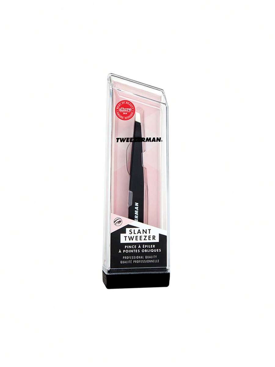 Tweezerman Nhíp tỉa lông mày Micro Charm Slanted - màu đen - Xem 1