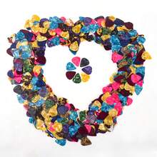 18/36/72片装 0.5mm ABS吉他拨片，耐用顺滑，适用于原声吉他、电吉他、贝斯和尤克里里，专业优质乐器配件，适用于练习、演出和录音。 - 彩色 - 查看 6