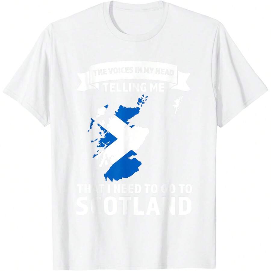 Voice Telling Me I Need Go Scotland Scottish T-Shirt - trắng - Xem 1