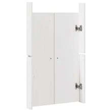 vidaXL Porte de cuisine branco 50 x 9 x 82 cm Bois de pin massif - Branco - Ver 7