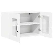vidaXL Armoire de cuisine avec étagère Blanc brillant 60 x 31 x 40 cm - Blanc - Voir 5