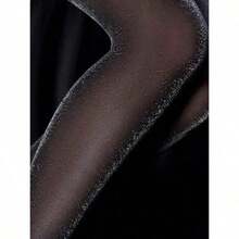 1 Pair Ultra-Thin Shiny Translucent Pantyhose Shimmery Invisible Leg Beauty Plus Size Tights For Women - A - Xem 9
