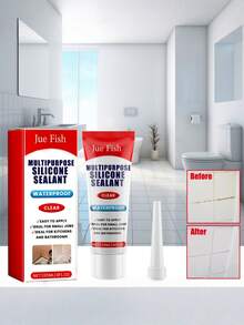 Sellador multiusos, resistente al agua y al moho para encimeras de cocina, baño, inodoro, lechada de azulejos - Multicolor - Ver 1