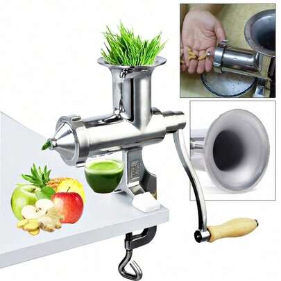 20*32cm Manual Juicer Tool Modern Fruit & Vegetable Squeezer Desktop Stainless Steel Juicer For Home, Restaurants, Bars