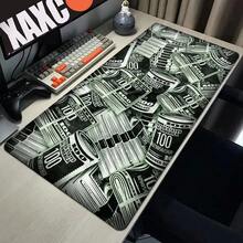 Money 100 Dollar Mouse Pad Gaming Mats Xxl Mousepad Speed Computer Tables Table Mat Deskpad Playmat Gamer Cabinet Deskmat Kawaii - ĐEN-2 - Xem 8