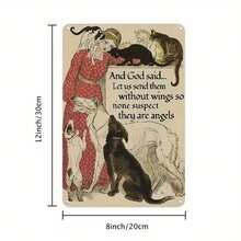 1pc Sarcastic Metal Tin Sign - Funny Witty Wall Decor With Vintage Humor, Rustproof Metal Plaque For Home, Bar, Cafe, Office - Pre-Drilled Holes For Easy Hanging (Sarcastic Quotes / Use) - 金屬噴漆 - 查看 2