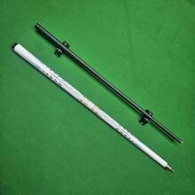 1pc Carbon Fiber Pool Cue Stick, 1/2 Piece, 11.5mm Tip, 58 Inch Length, 20 Oz Weight, White Line Grip Design, Suitable For Chinese 8-Ball And American 9-Ball, Unisex, Perfect Gift For Father Or Men - White - View 2