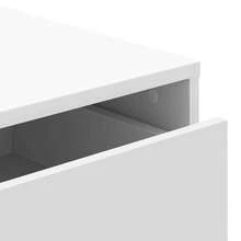 vidaXL Cómoda de ángulo blanco 60x41x76 cm madera de ingeniería - Blanco - Ver 8