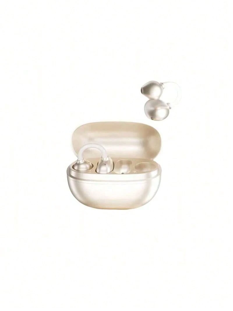 Lenovo EA410 護耳式無線耳機 開放聲學設計 久戴不痛 40小時超長續航 定向傳音技術 辦公室/健身兩相宜 - 金色 - 查看 1