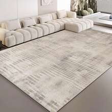 Alfombras de diseño, alfombras de pelo corto, alfombra de salón, alfombra moderna, antideslizante, 80x160cm, terciopelo cristal, para salón, dormitorio - Gris - Ver 1