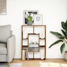 vidaXL Bibliothèque vieux bois 63x20x90 cm bois d'ingénierie - Tabac - Voir 3