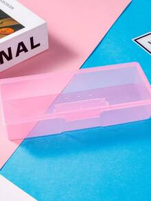 1pc Nail Care Storage Box, Nail Tool Storage Box That Can Hold Nail Files, Pens And Sponges, Ultraviolet Gel Pen, Portable Nail Tools Rectangular Jewelry Storage Box, Transparent Plastic Box For Nail Accessories And Nail Decorations, Nail Patch Storage Container Bag - Multicolor - View 11