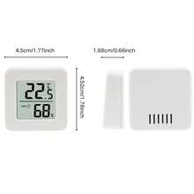 3pcs Mini Home Dehumidifier Thermometer, Digital Hygrometer, Household Precise Humidity Meter, High Accuracy Temperature And Humidity Monitor With Large LCD Display, Suitable For Greenhouse, Reptile, Humidor, Cellar, Office - White - View 6