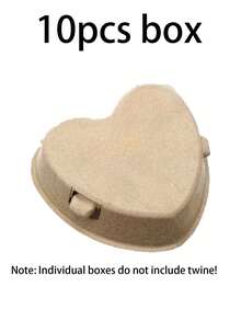 30/10pcs/Set 1 Easter Egg Box Set, Heart-Shaped Egg Carton Set Includes Jute Rope, Paper Pulp Egg Containers, Easter Gift Packaging, Easter Party Decor, Reusable Kitchen Egg Storage Box, Suitable For Kitchen, Farm, Easter, Holiday Gifts, Holiday Decor Baskets, Holiday Gift Boxes - Multicolor - View 14