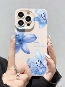 Flower 1pc Fashionable Creative Floral Painted Pattern Protective Phone Case Compatible With Apple XS/XS Max/XR/11/12/13/14/14 Plus/15/15 Plus/16/16 Plus/17/17 Pro/7/8 Plus And Other Models - Multicolor - View 2