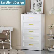 Metal Drawer Storage Cabinets, Bedroom Dressing Tables, Modern Wardrobe Dressing Tables With 4 Drawers, File Cabinet Storage Boxes, For Offices, Homes, And Bedrooms, Drawer-Style Dressing Tables And Wardrobes. - trắng - Xem 3
