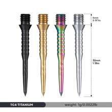HUANQU 3 Stück/Set 2BA Titanlegierung Dartspitzen, 4 Farben erhältlich (Schwarz, Silber, Gold, Bunt), & Design, kompatibel mit allen Dartmarken, geeignet für Anfänger und Experten, präziser Flug, für alle Könnerstufen geeignet, Dart Zubehör, Dart Spitzen Austausch Werkzeug, perfekte Geschenkwahl zu Weihnachten, Ostern, Valentinstag - Verschiedenfarbig - Übersicht 4