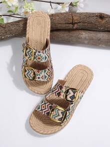 Women's Buckle EVA Beach Holiday Flat Sandals - Multicolor - View 6