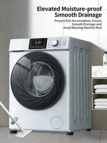 4pcs Shock-Absorbing Washing Machine Mat, Non-Slip, Anti-Running, Height-Increasing, Quiet, Shock-Absorbing, And Wear-Resistant Washing Machine Mat, Suitable For Washing Machine Shock Absorption And Furniture Heightening Pads - Multicolor - View 8