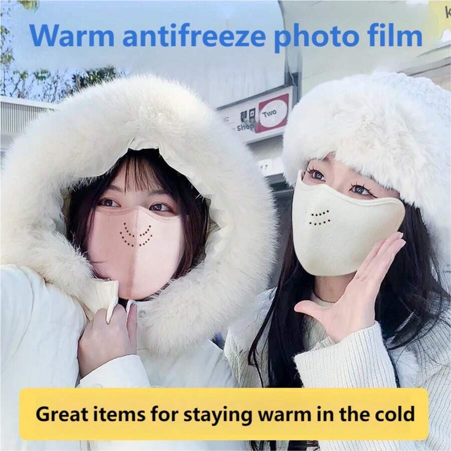 Warm Fleece Face Mask, High-Quality, New Autumn/Winter Design, Cycling Mask, Outdoor Windproof Breathable Thick Balaclava