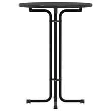 vidaXL Table à manger black Ø80x110 cm made of engineering and power - nero - Visualizzare 5
