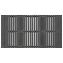 vidaXL Tête de lit murale Gris 204x3x110 cm Bois massif de pin - Grigio - Visualizzare 4